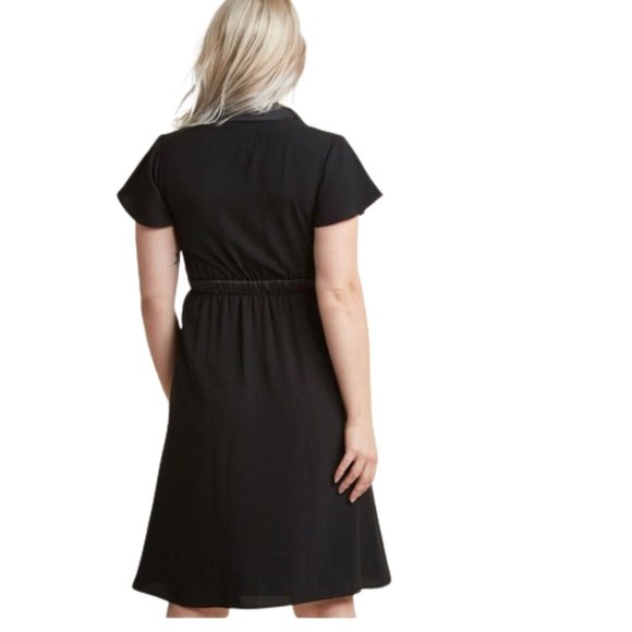 NWOT ModCloth Tuxedo Double Breasted Dress Flutter Sleeves - 1X - Picture 2 of 9